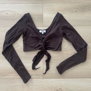 Frankie’s Bikinis long sleeve workout top